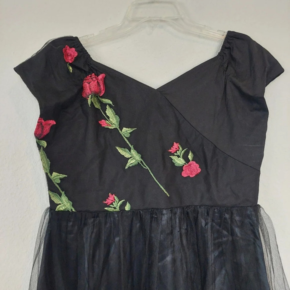 Aufor Embroidered Floral Swing Dress Size XL NWT - Picture 2 of 11